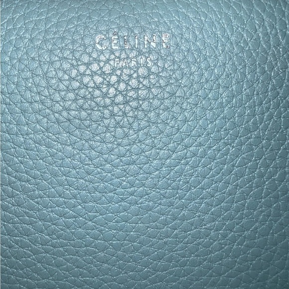 {EUC Celine Large Zipped Multifunction Long Wallet Blue Silver-toned Hardware} - Picture 3 of 15